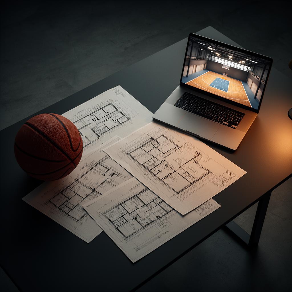 Blueprints and basketball, planning the space